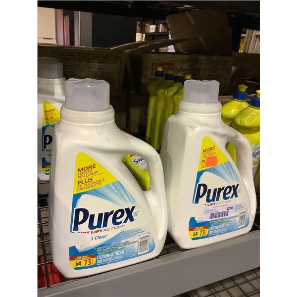Purex Free & Clear Hypoallergenic Liquid Laundry Detergent (2.95L) Lot of 2