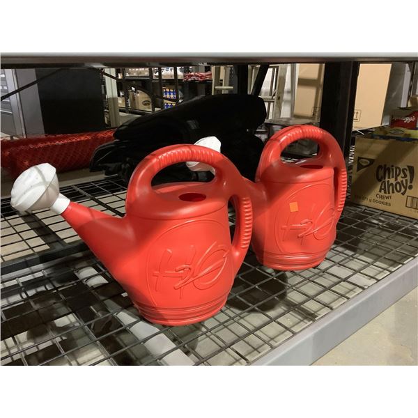 DCN H2O 2 Gal. Watering Can in Red Lot of 2