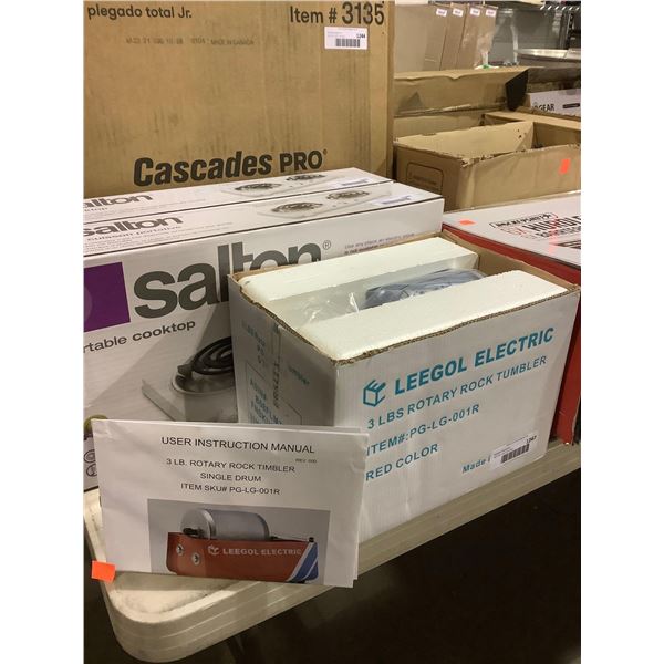 Leegol Electric 3lb Single Drum Rotary Rock Tumbler