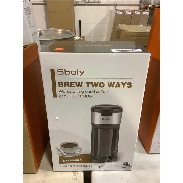 Sboly Single Serve Coffee Maker K-Cup or Ground Coffee
