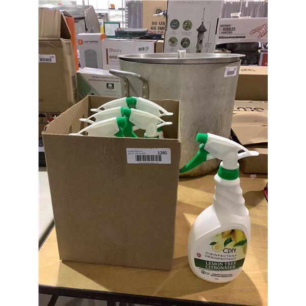 Case of CDN Lemon Tree Disinfectant Cleaner (6 x 24oz)