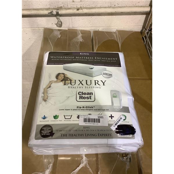 Clean Rest King Size Waterproof Mattress Encasement