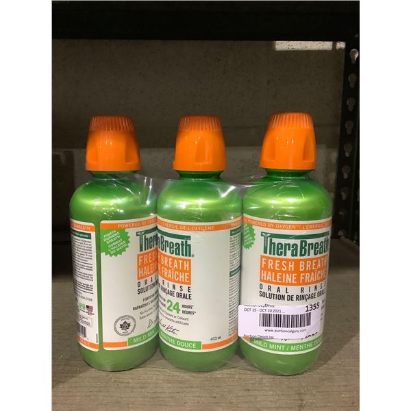 TheraBreath Fresh Breath Oral Rinse (3 x 473mL)