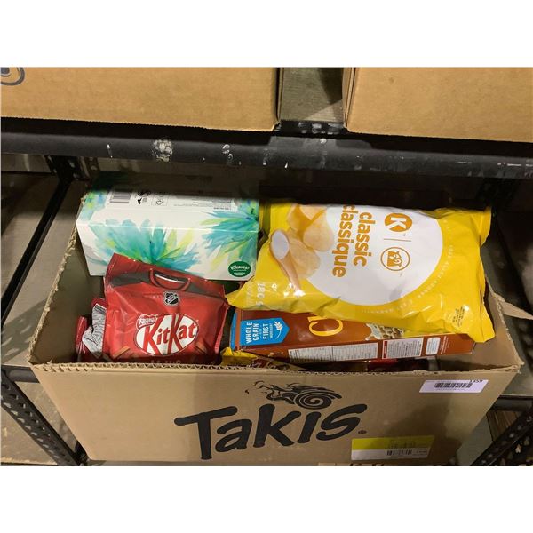 Box of Assorted Groceries