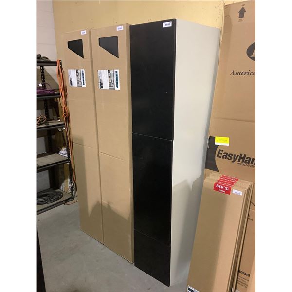 Eklipse 3-Door Onyx Style Cabinet (5 1/8in W x 83 3/4in H x 24 3/8in D)