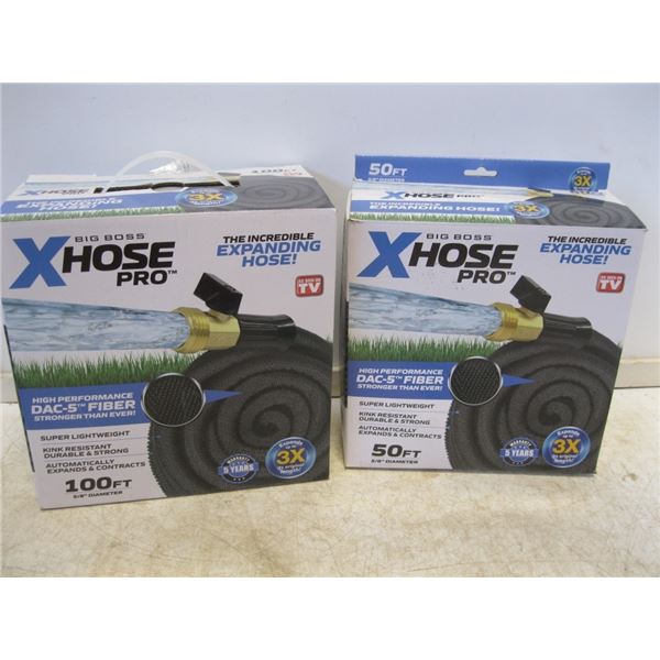 X Hose 1 at 50' 1 at 100'