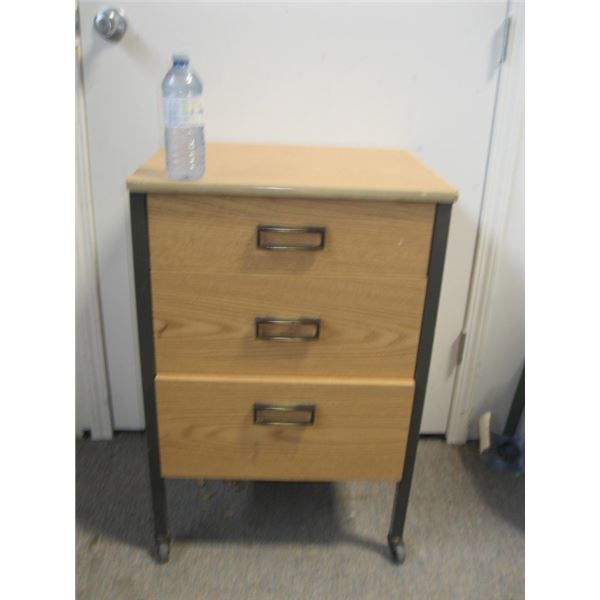 Three  Drawer Cabinet on wheels