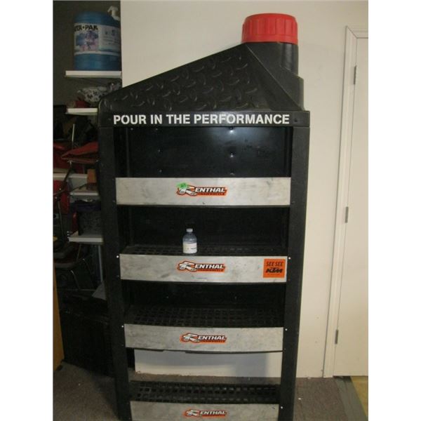 Yamalube 4 tier plastic shelf