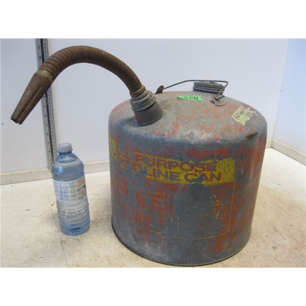 Metal gas can