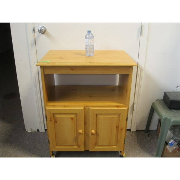 Microwave stand on wheels