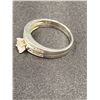 Image 2 : 18K WHITE GOLD DIAMOND SET ENGAGEMENT RING AND WEDDING BAND SET SOLDERED TOGETHER 6.20MM WIDE AND
