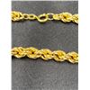 Image 2 : 18KT YELLOW GOLD HEAVY ROPE STYLE NECKLACE, WEIGHS 31.10G, 62CM LONG, BIRKS LOGO, REPLACEMENT VALUE