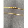 Image 2 : 14KT YELLOW GOLD ITALIAN MADE SNAKE LINK CHAIN, 60CM LONG, WEIGHS 7.80G, REPLACEMENT VALUE $1,175,