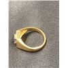 Image 2 : 10KT YELLOW GOLD AND WHITE GOLD NATURAL BLUE SAPPHIRE DRESS RING, 7 ROUND MIXED CUT BLUE SAPPHIRES