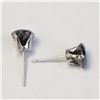 Image 2 : 10K  BLACK MOISSANITE(1.9CT) EARRINGS