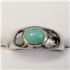 Image 1 : SILVER SAKOTA EMERALD(1.3CT) RING SIZE 8.75
