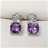 Image 1 : SILVER AMETHYST EARRINGS