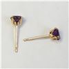 Image 2 : 14K  AMETHYST(0.8CT) EARRINGS
