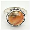 Image 1 : SILVER OYSTER MOHAVE TURQUOISE(5.4CT) RING SIZE 7