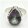 Image 1 : SILVER MYSTIC TOPAZ(6.3CT) RING SIZE 6.5