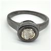 Image 1 : SILVER ROSE CUT DIAMOND(0.35CT) RING SIZE 6.5