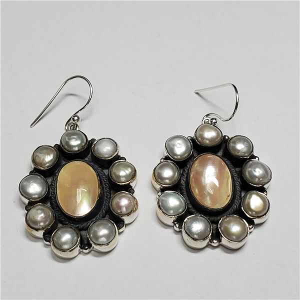 SILVER PEARL EARRINGS (WEIGHT 22G)