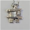 Image 2 : SILVER DIAMOND(0.04CT) NECKLACE