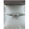 Image 1 : 10KT WHITE GOLD 0.19CT DIAMOND RING SIZE 6.5