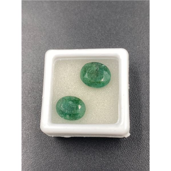 EMERALD 10.09CT, VARIOUS SIZES, OVAL CUT, OPAQUE, BRAZIL, UNTREATED