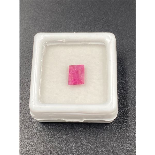 RARE RED BERYL - BIXBITE 1.265CT, 7.42 X 5.55 X 3.69MM, EMERALD CUT, TRANSLUCENT, UTAH