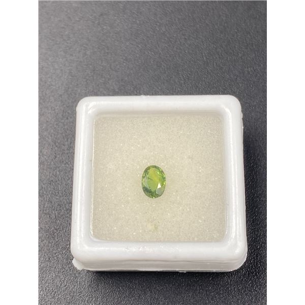 RARE TEAL SAPPHIRE 0.545CT, BLUISH GREEN, 6 X 4MM, OVAL, LOUPE CLEAN CLARITY, AUSTRALIA, UNTREATED