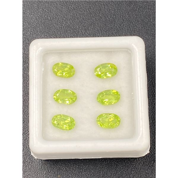 NATURAL PERIDOT 2.93CT, 6 X 4MM CALIBRATED FOR JEWELRY, OVAL CUT, VVS CLARITY, BRAZIL, UNTREATED