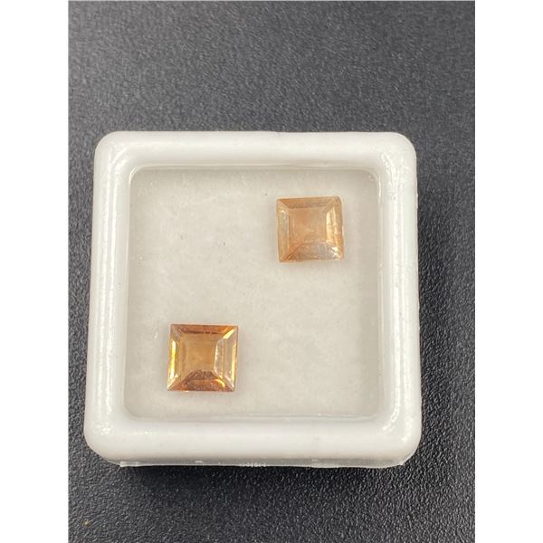 IMPERIAL TOPAZ 2.23CT, 6.1 X 6.1 X 3.05MM, SQUARE CUT, LOUPE CLEAN CLARITY, BRAZIL