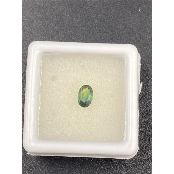 RARE TEAL SAPPHIRE 0.635CT, BLUISH GREEN, 6.07 X 4MM, OVAL CUT, LOUPE CLEAN CLARITY, AUSTRALIA,