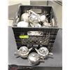 Image 1 : CRATE OF ASSORTED S/S TEAPOTS