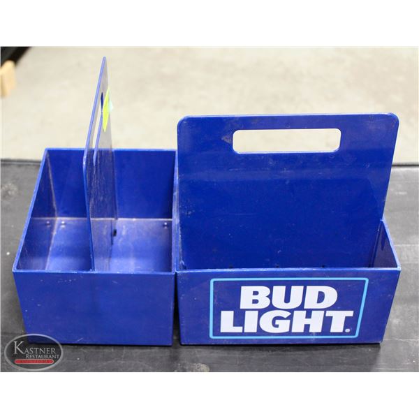 LOT OF TWO BUD LIGHT CONDIMENT CADDIES