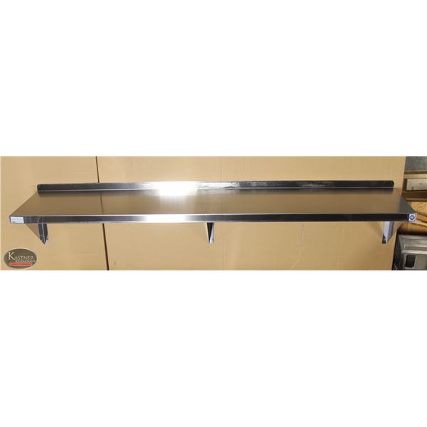 NEW 72 X14  STAINLESS STEEL WALL SHELF