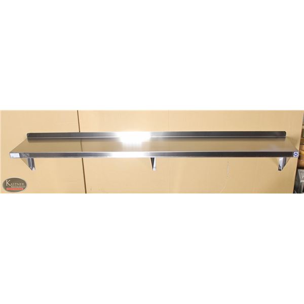 NEW 72"X12" STAINLESS STEEL WALL SHELF