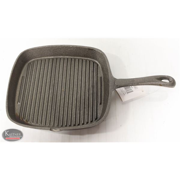 NEW 9" X 9" SQUARE CAST IRON GRIDDLE