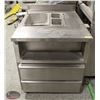 Image 1 : STAINLESS STEEL HOT FOOD TABLE W/ FULL SIZE INSERT