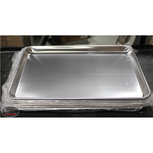 LOT OF 6 NEW HALF SIZE BUN PANS