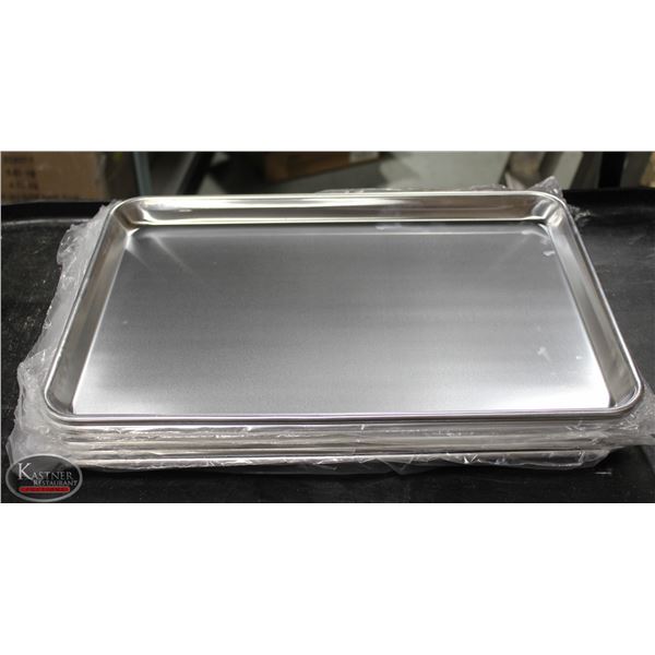 LOT OF 6 NEW HALF SIZE BUN PANS