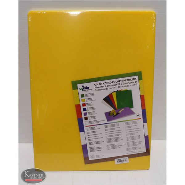 YELLOW POLY CUTTING BOARD 15 X 20 X 1/2 