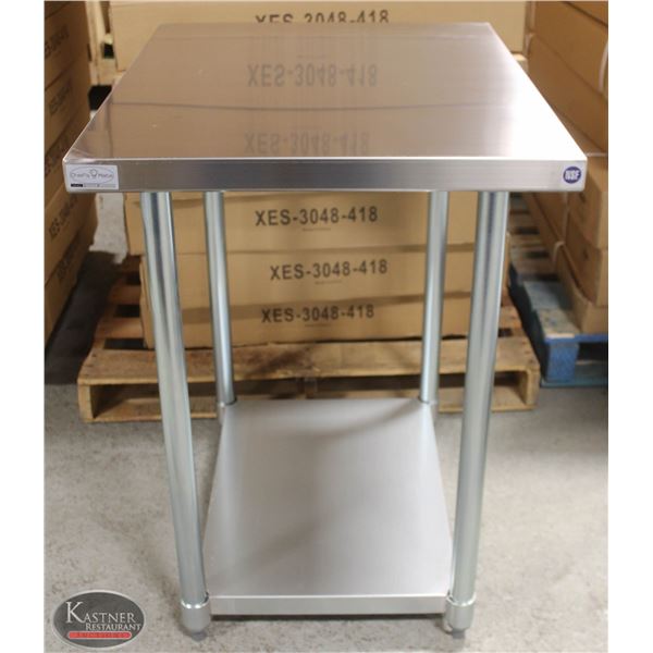 NEW 30 X24 X34  STAINLESS STEEL WORKTABLE W/