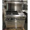 Image 1 : NEW ICB COMMERCIAL RANGE W/ 4 BURNER HOT PLATE &