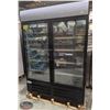 NEW 1073L UPRIGHT HINGED DOUBLE GLASS DOOR FREEZER