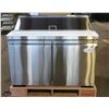 NEW 4' STAINLESS STEEL REFRIGERATED PREP TABLE