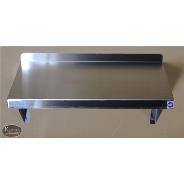 NEW 24 X14  STAINLESS STEEL WALL SHELF