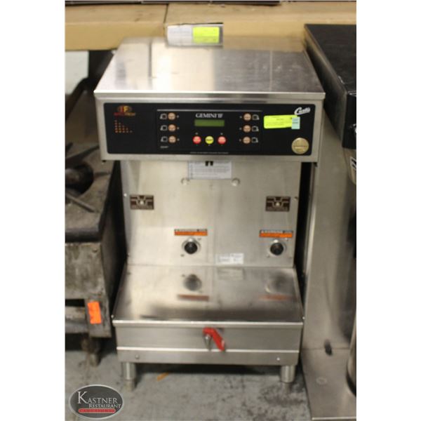 CURTIS GEMINI LARGE COFFEE BREWER FOR DOUBLE