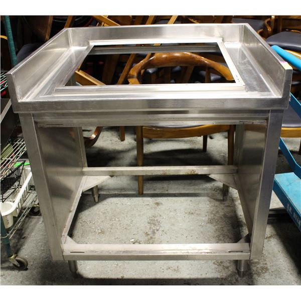 S/S TABLE FRAME FOR DROP-IN FOUNTAIN DRINK MACHINE